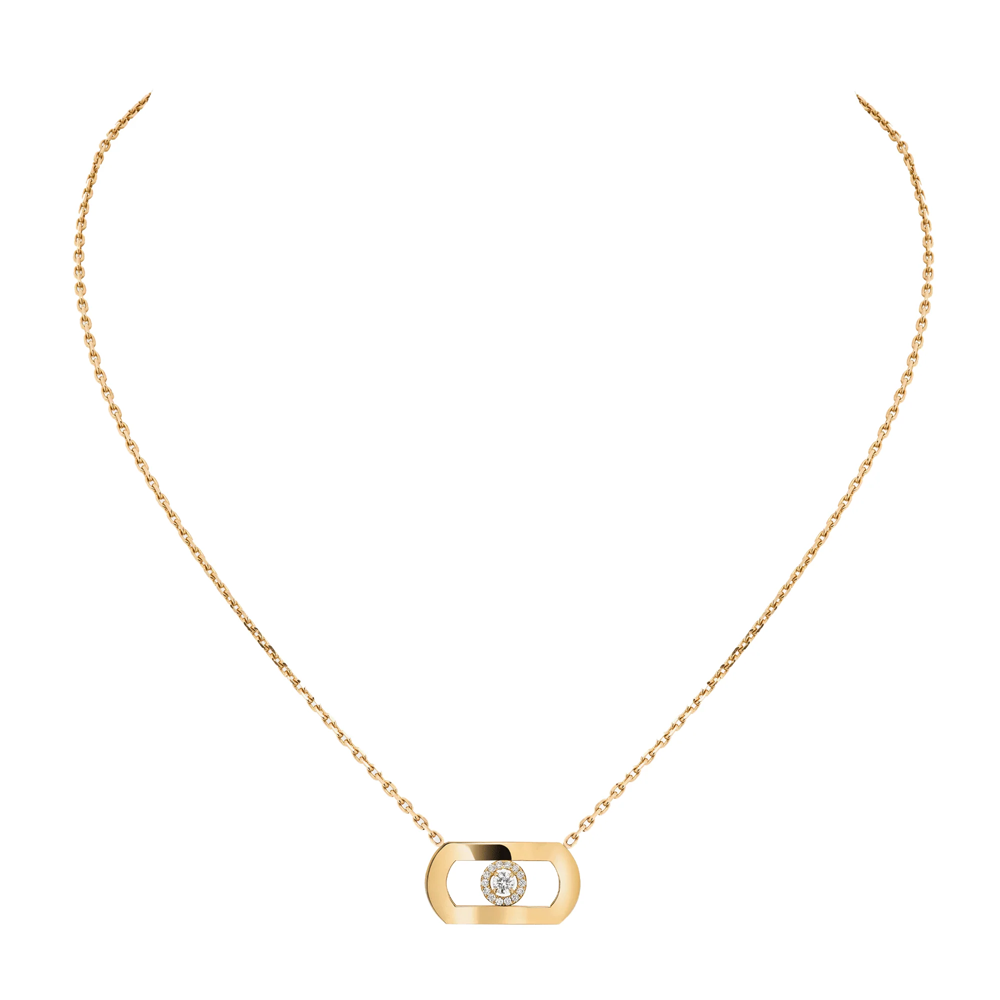 So Move 18ct Yellow Gold Diamond Set Necklace - Image 2
