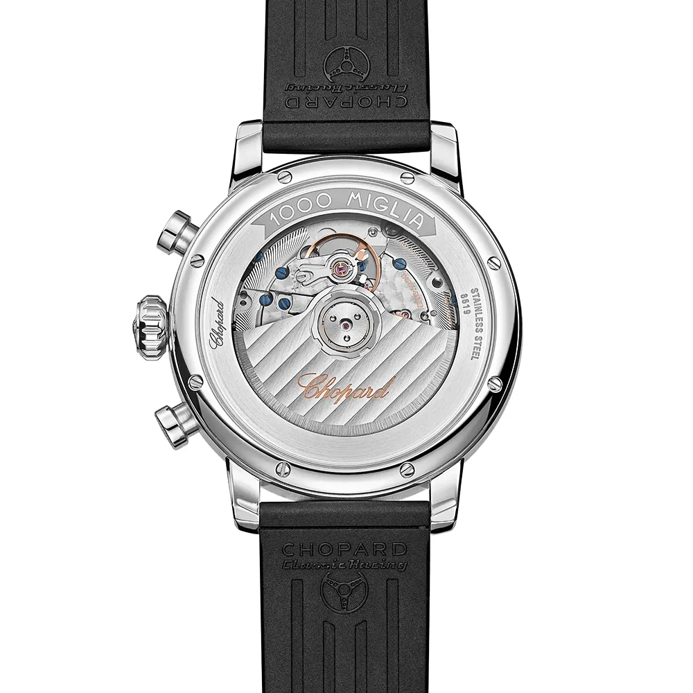 Mille Miglia Black Dial 42mm Chronograph Strap Watch - Image 3
