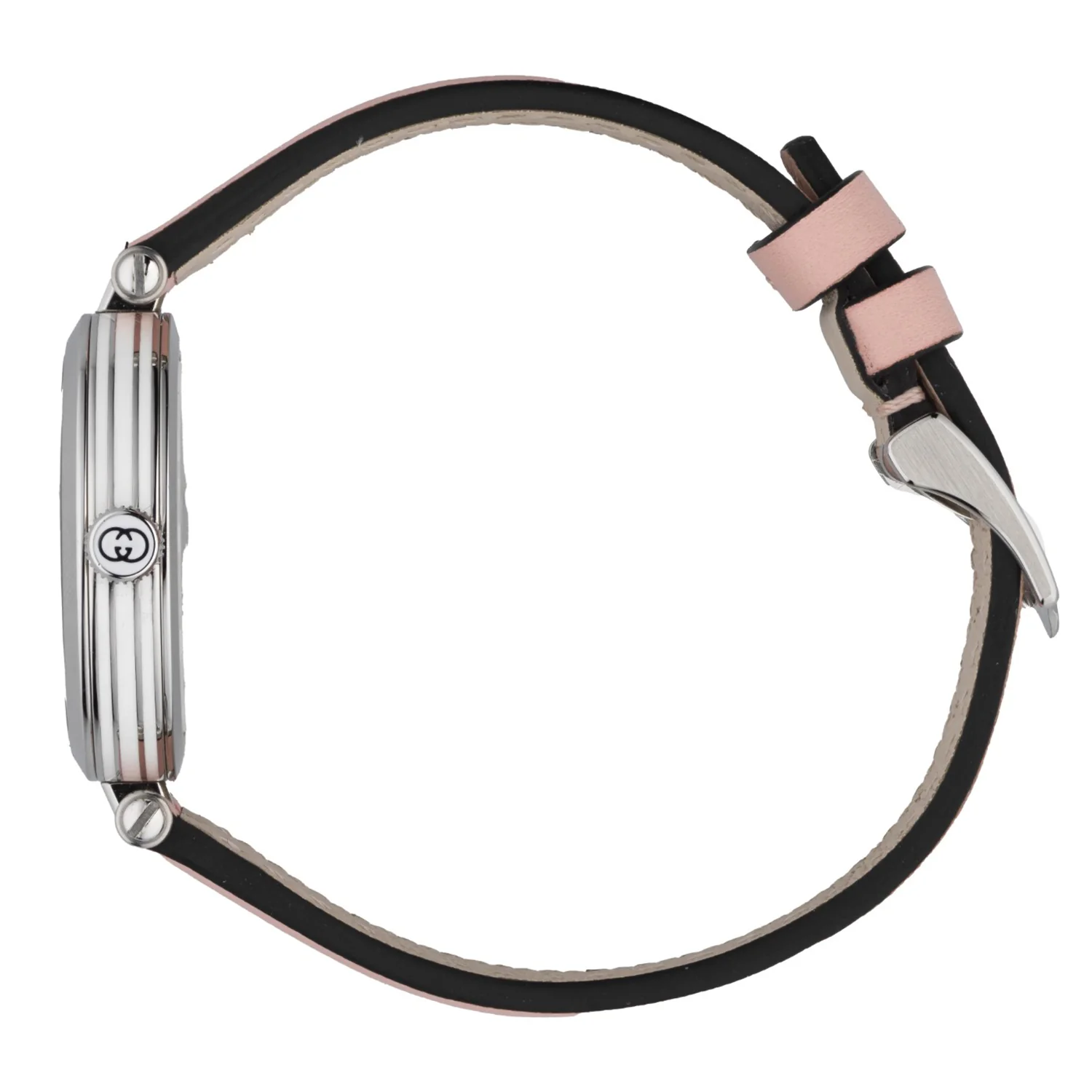 Model 2000 Quartz 30mm Stainless Steel Silver Dial Pink leather Strap Watch - Image 3
