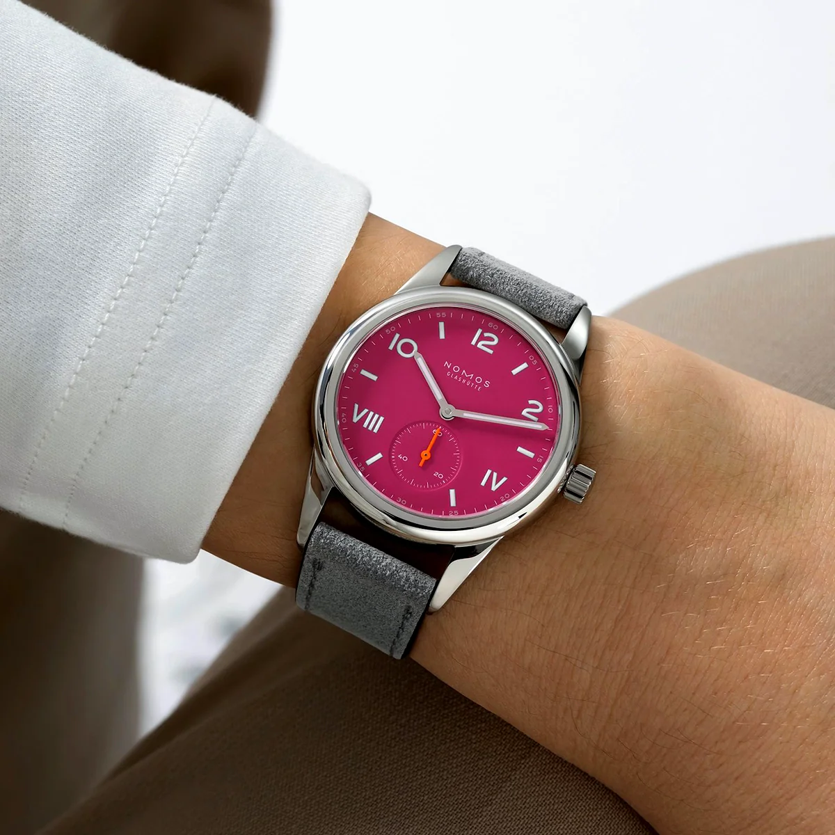 Club Campus 36mm Deep Pink Dial Manual-Wind Watch - Image 2