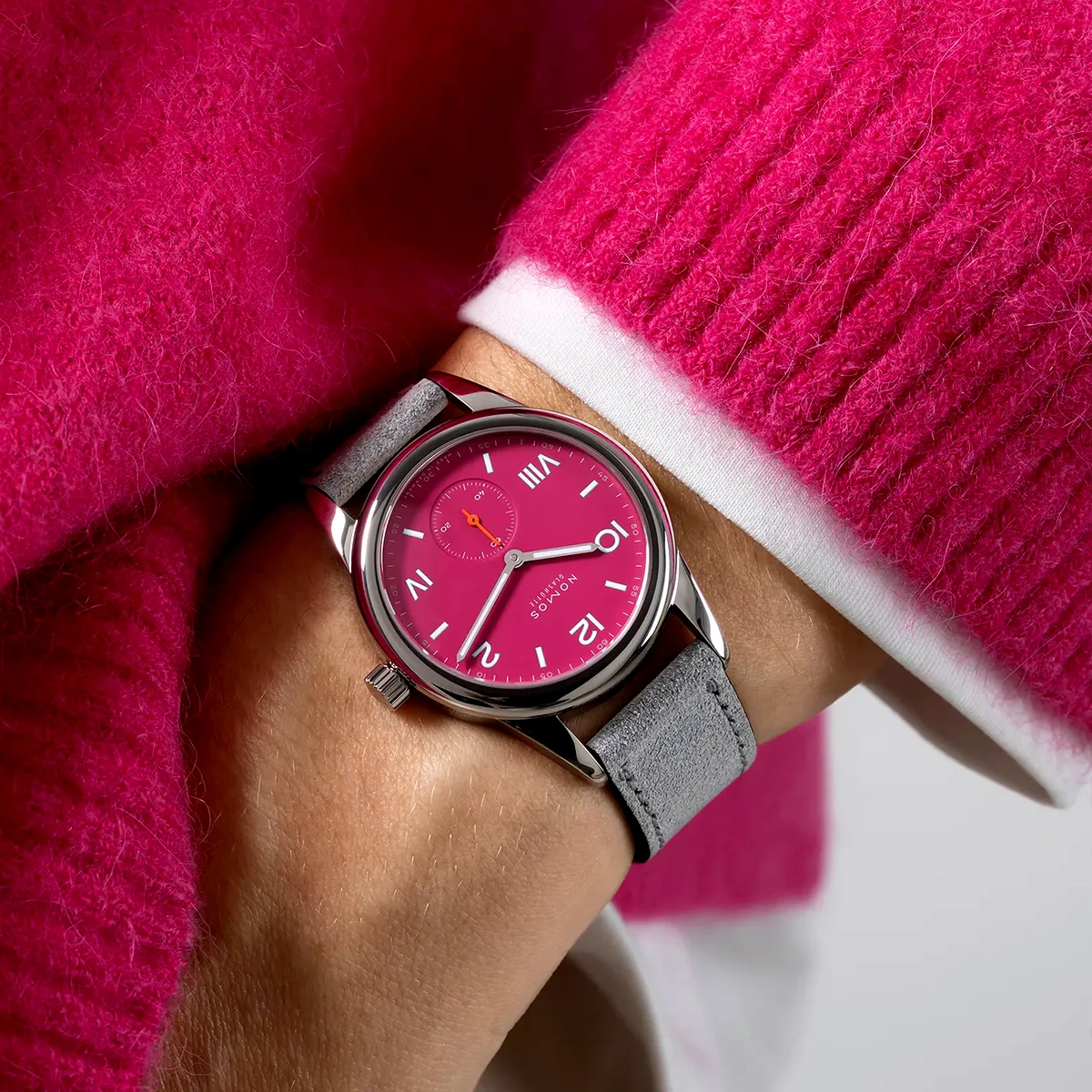 Club Campus 36mm Deep Pink Dial Manual-Wind Watch - Image 3