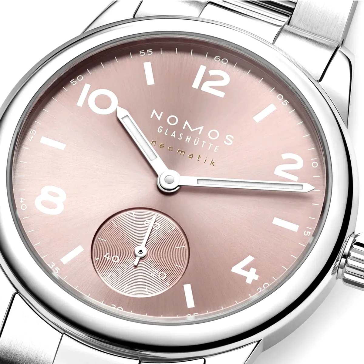Club Sport Neomatik 34mm Rose Pink Dial Ladies Bracelet Watch - Image 3