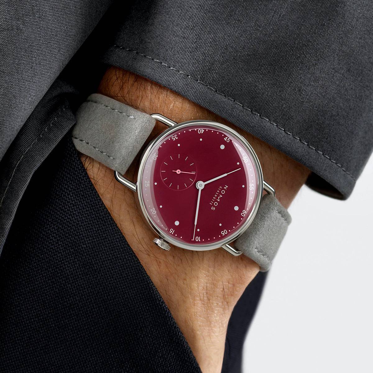 Metro 33mm Muted Red Dial Ladies Strap Watch - Image 2