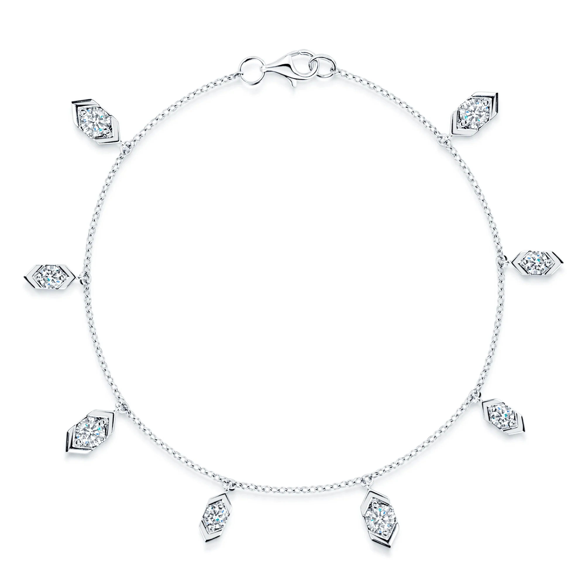 Nouveau Collection 18ct White Gold Diamond Fancy Bracelet - Image 4