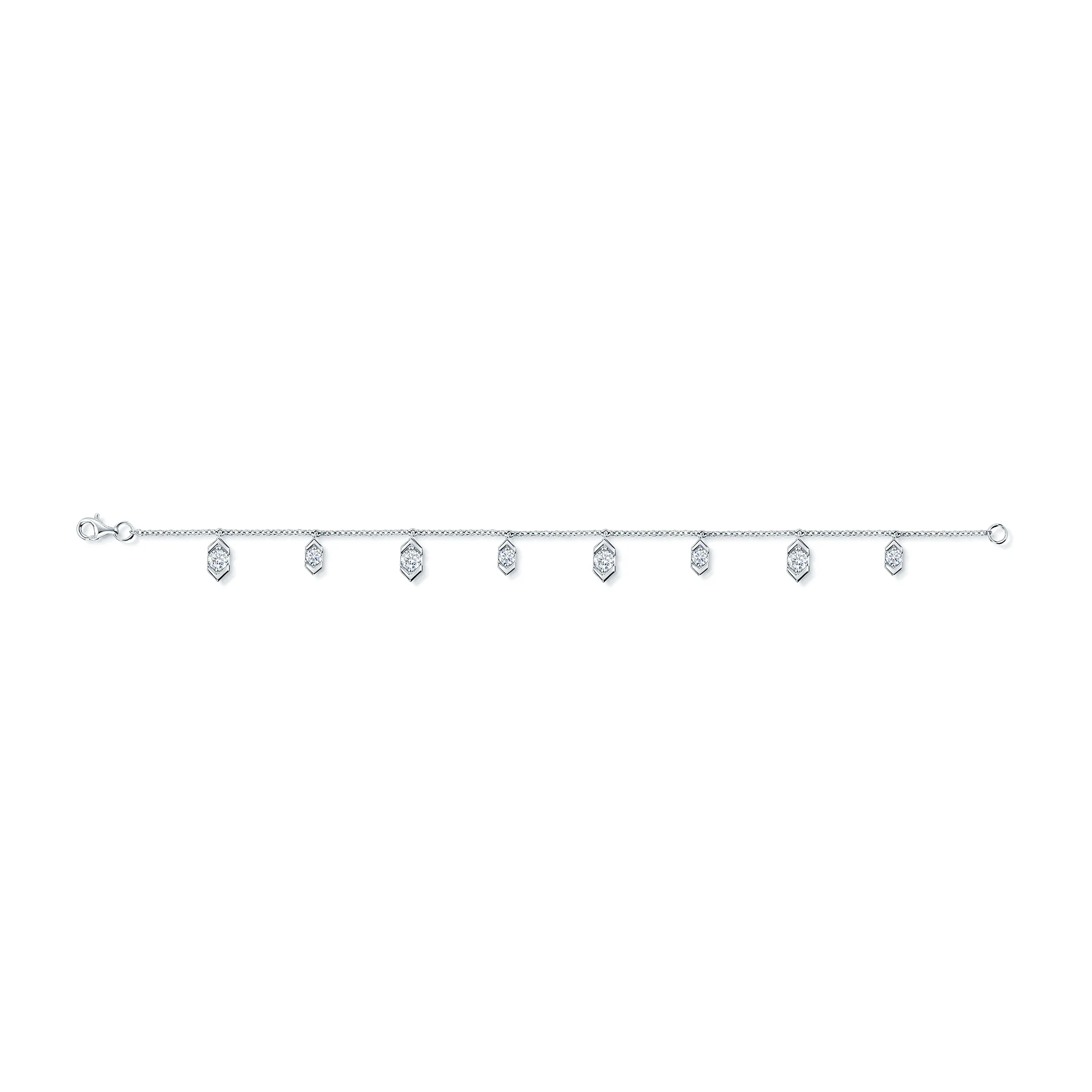 Nouveau Collection 18ct White Gold Diamond Fancy Bracelet - Image 5