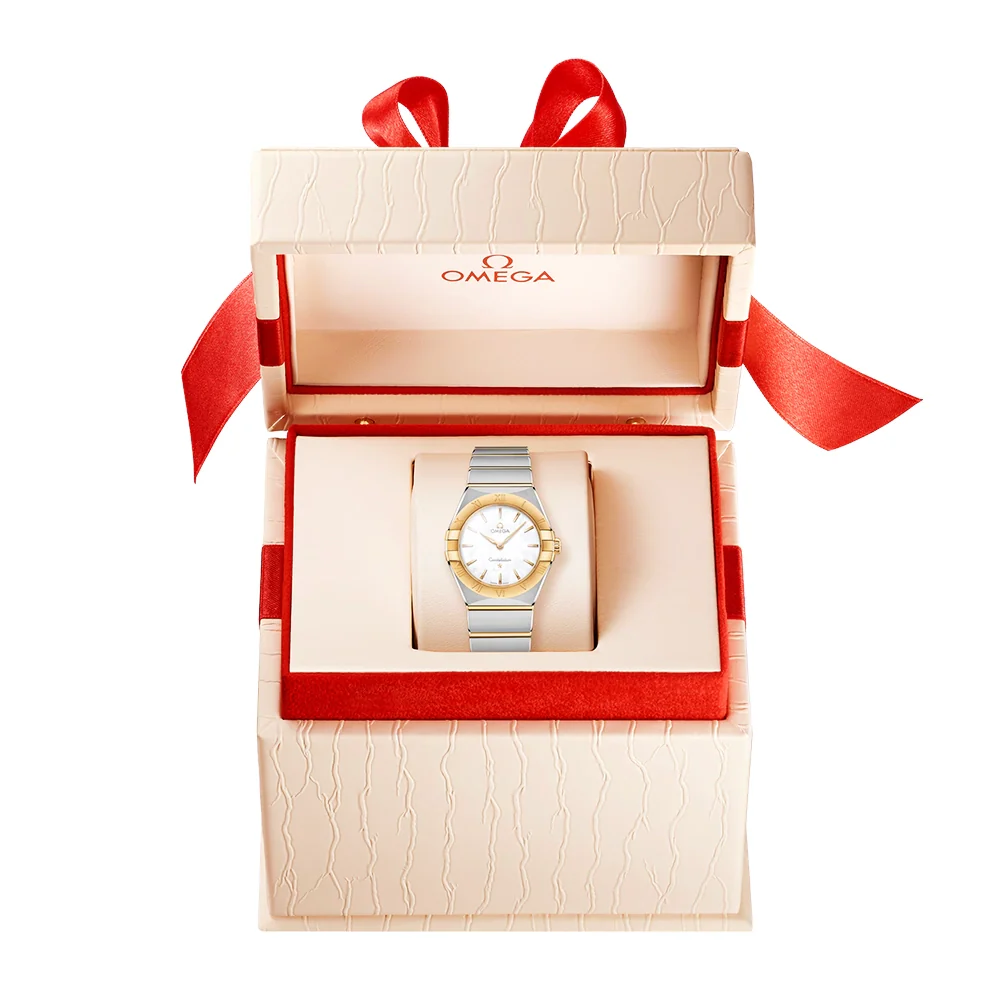 Constellation 28mm Steel & 18ct Yellow Gold Mother of Pearl Watch - Image 2