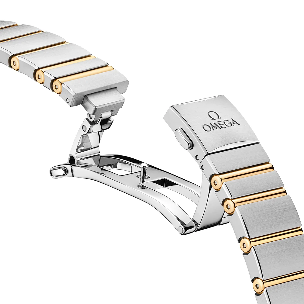 Constellation 28mm Steel & 18ct Yellow Gold Mother of Pearl Watch - Image 3