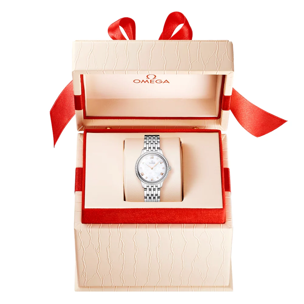 De Ville Prestige 27.5mm Mother of Pearl Dial Diamond Set Ladies Bracelet Watch - Image 2