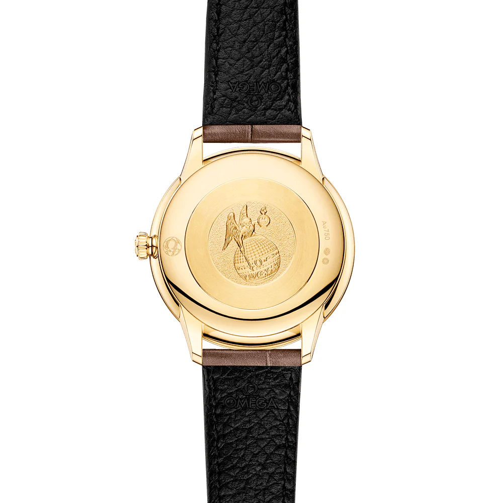 De Ville Prestige 27.5mm 18ct Yellow Gold Diamond Dial Strap Watch - Image 3