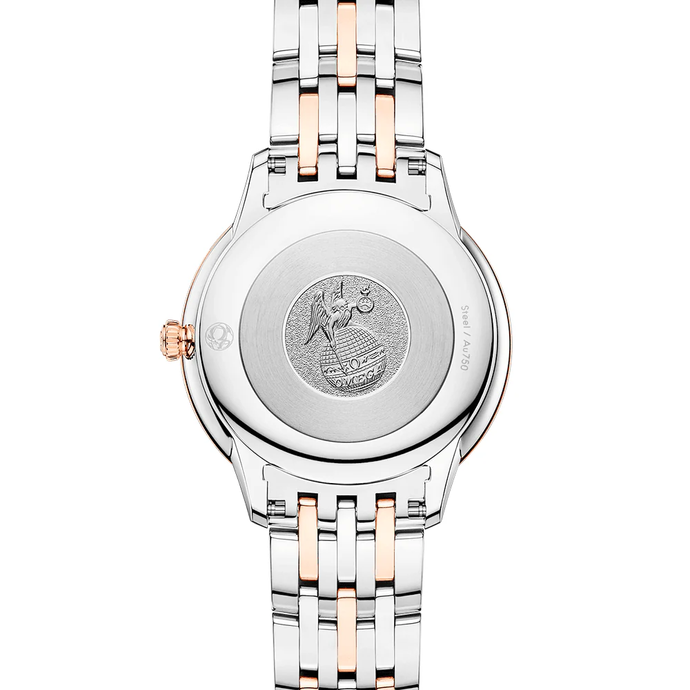 De Ville Prestige 30mm Two-Tone White Mother of Pearl Dial Bracelet Watch - Image 3