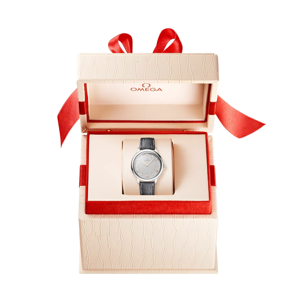 De Ville Prestige 30mm Grey Diamond Dial Ladies Watch - Image 2