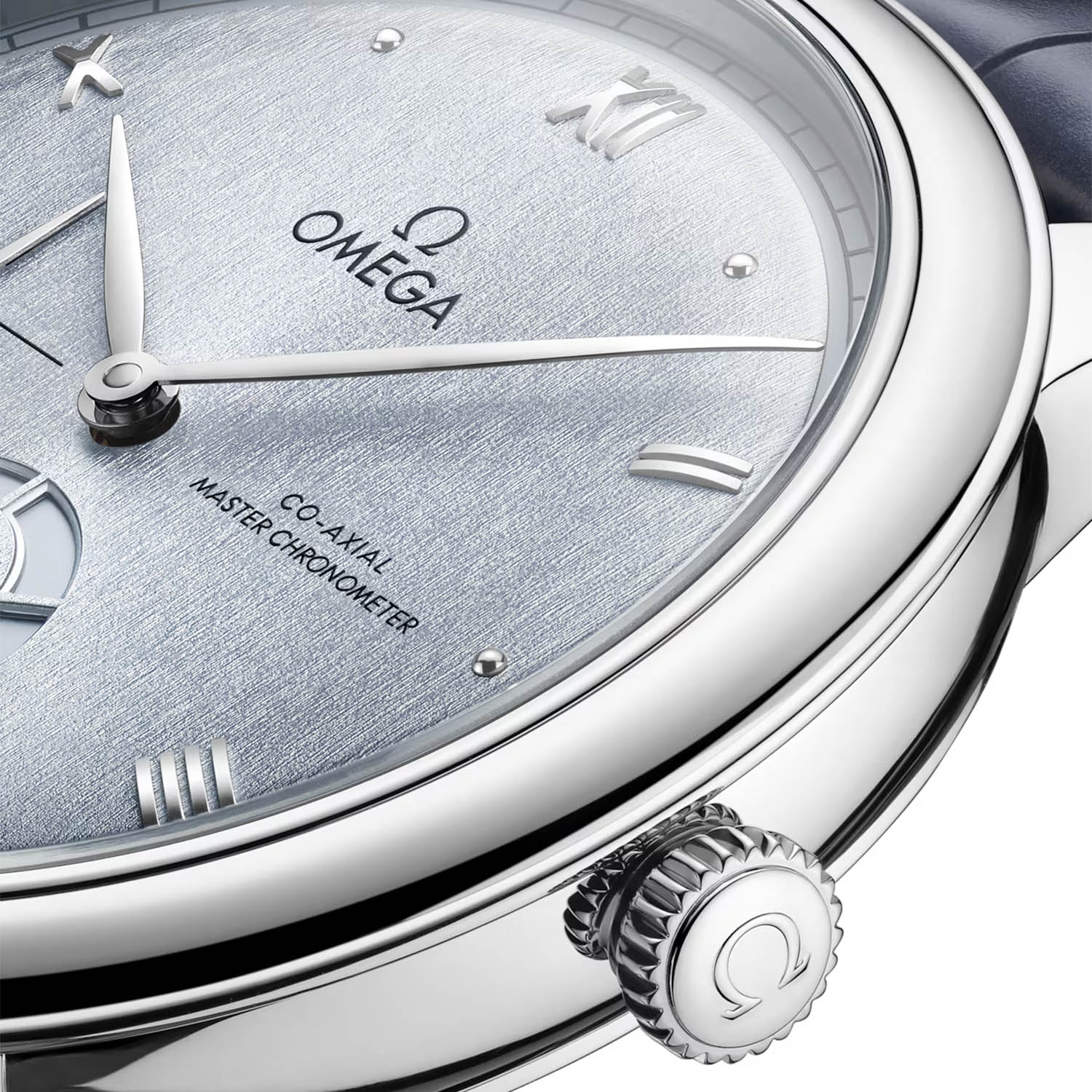 De Ville Prestige Power Reserve 41mm Light Blue Dial Men's Strap Watch - Image 3