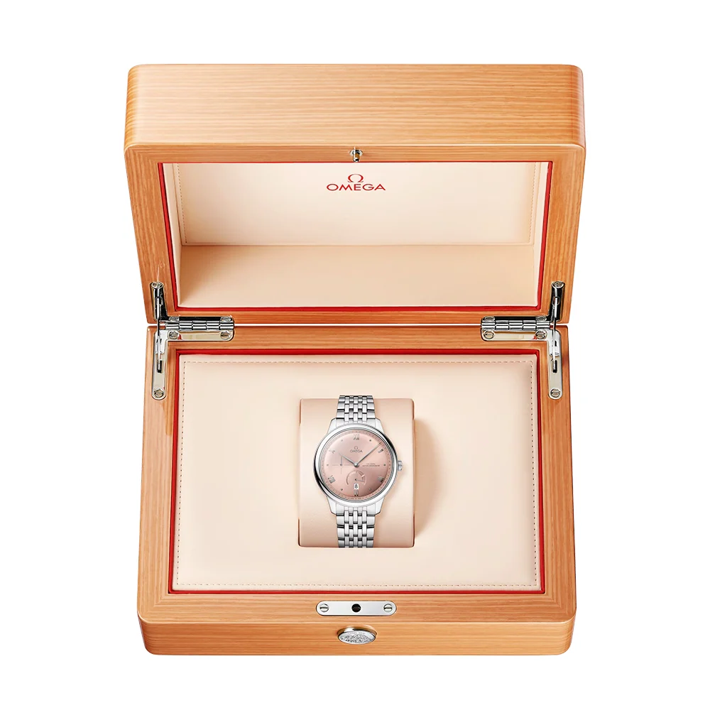 De Ville Prestige Small Seconds 41mm Salmon Dial Automatic Bracelet Watch - Image 2