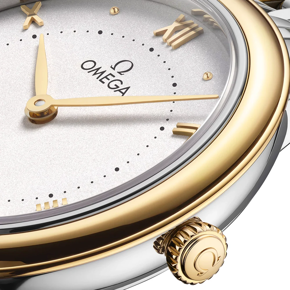 De Ville Prestige 30mm Two-Tone Silver Dial Ladies Bracelet Watch - Image 4