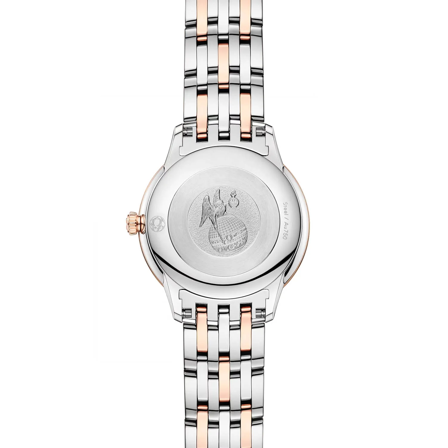 De Ville Prestige 27.5mm Two-Tone Silver/Rose Dial Bracelet Watch - Image 3