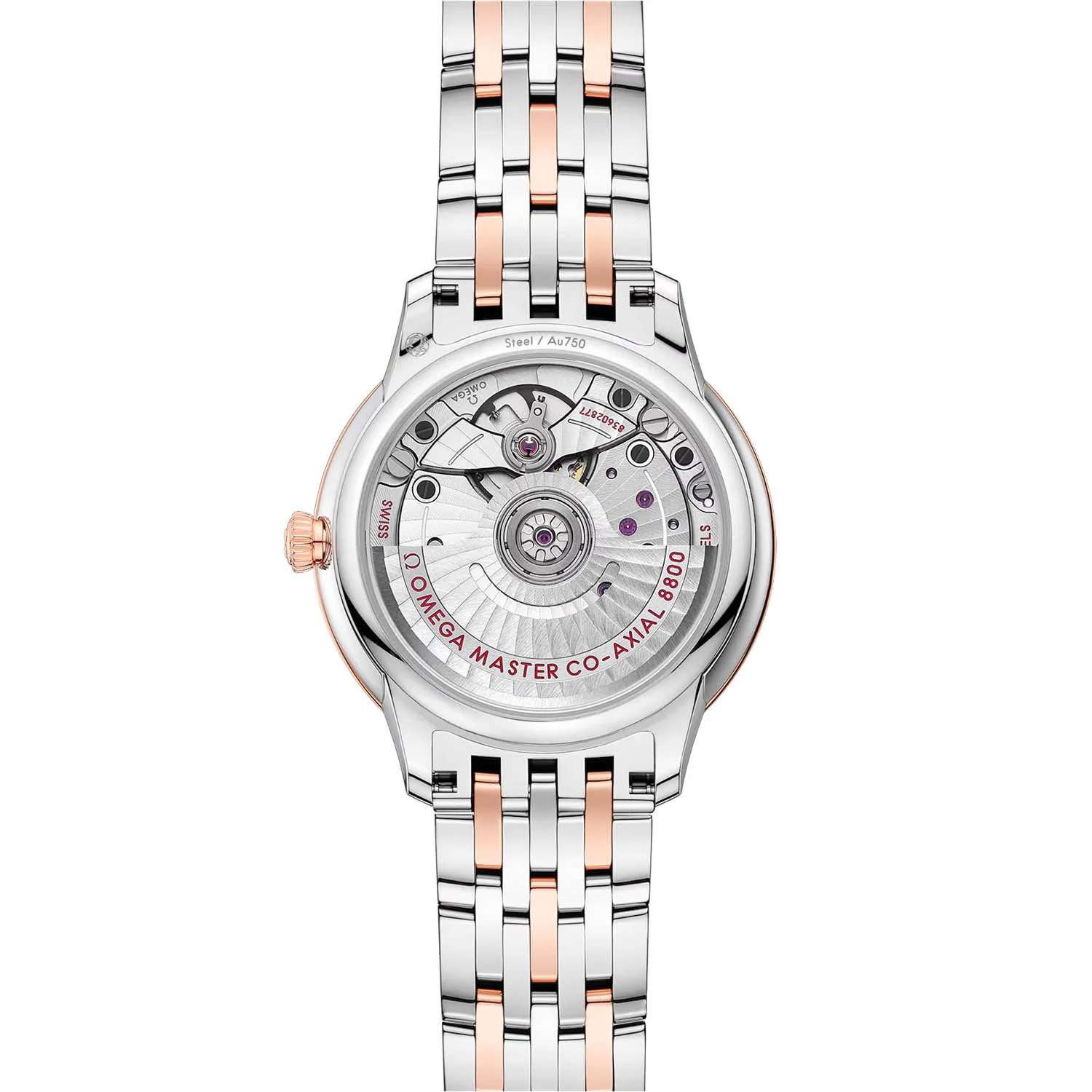 De Ville Prestige 34mm Two-Tone White Mother of Pearl Dial Bracelet Watch - Image 3
