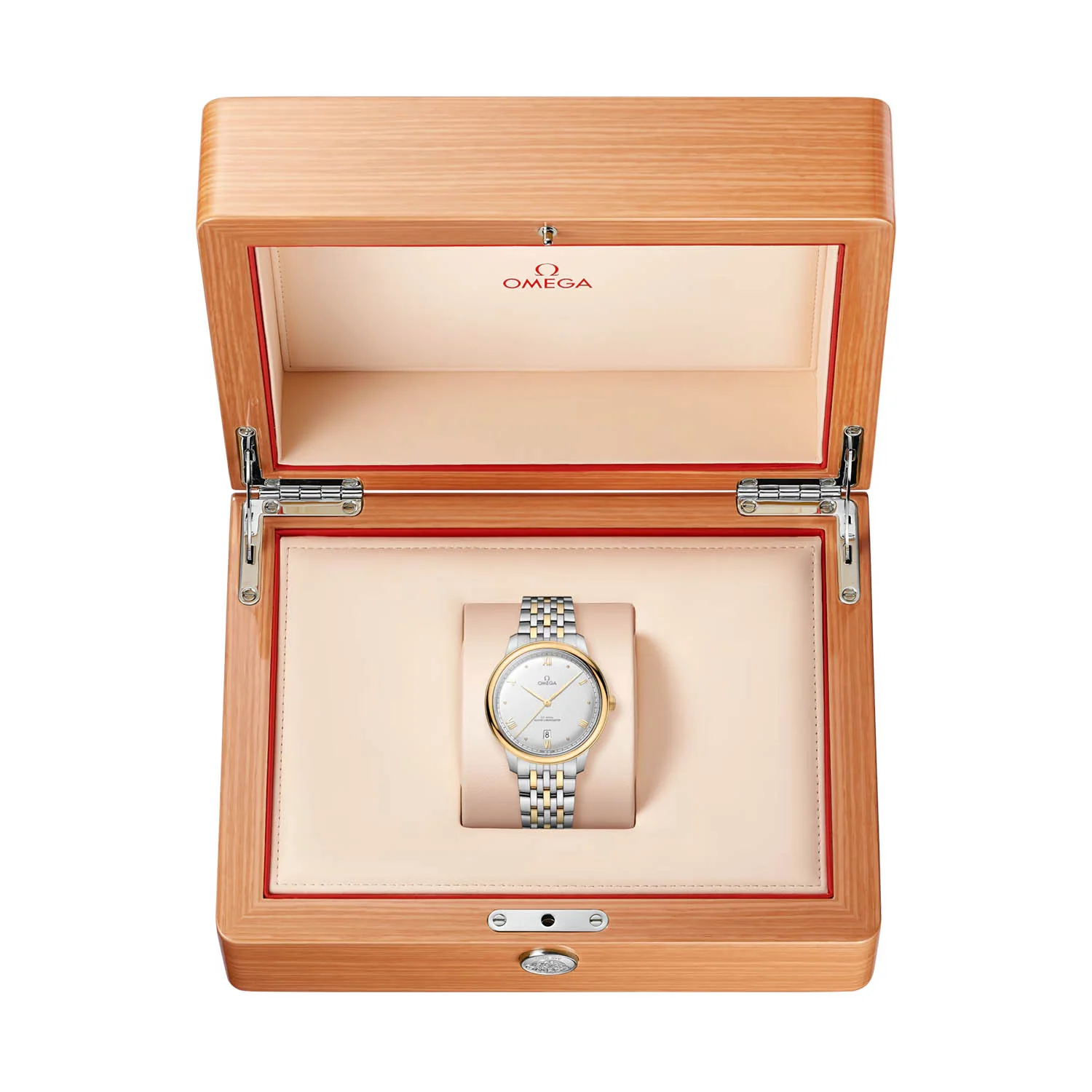 De Ville Prestige 40mm Two-Tone Silver Dial Men's Automatic Bracelet Watch - Image 2