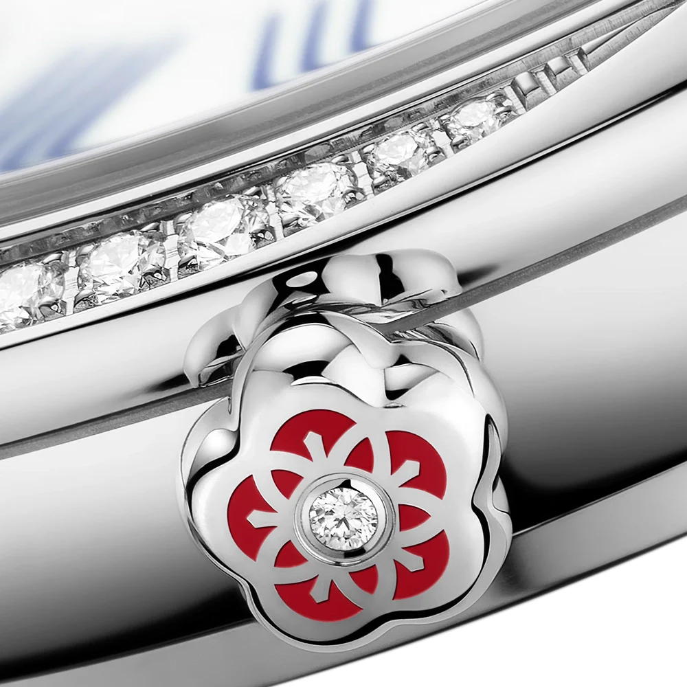 De Ville Tresor Mini 26mm Toile de Jouy Diamond Set Ladies Watch - Image 3
