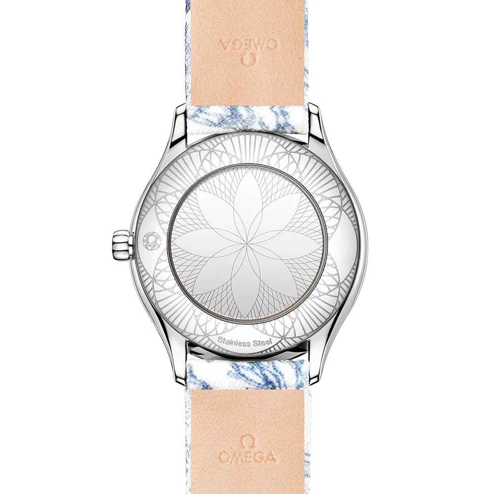 De Ville Tresor Mini 26mm Toile de Jouy Diamond Set Ladies Watch - Image 5