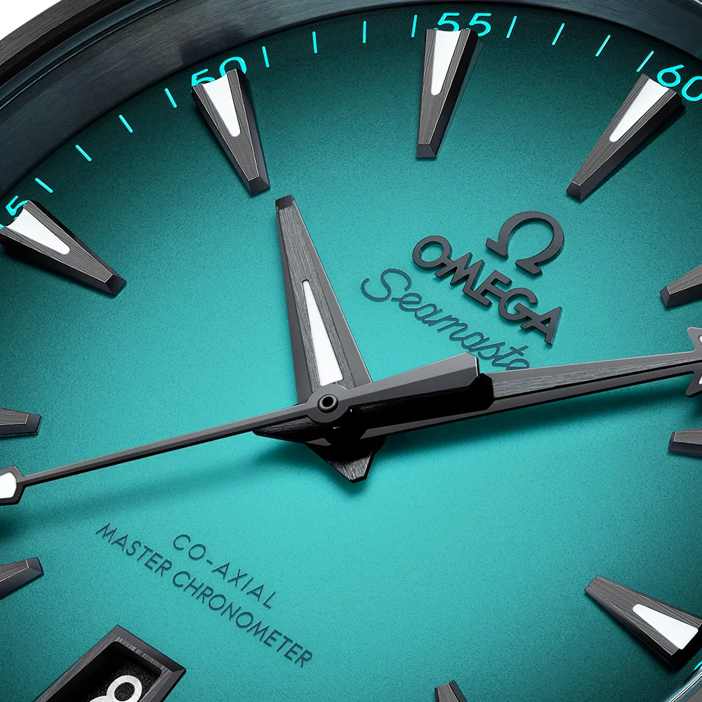 Seamaster Aqua Terra 38mm Turquoise Gradient Dial Rubber Strap Watch - Image 5