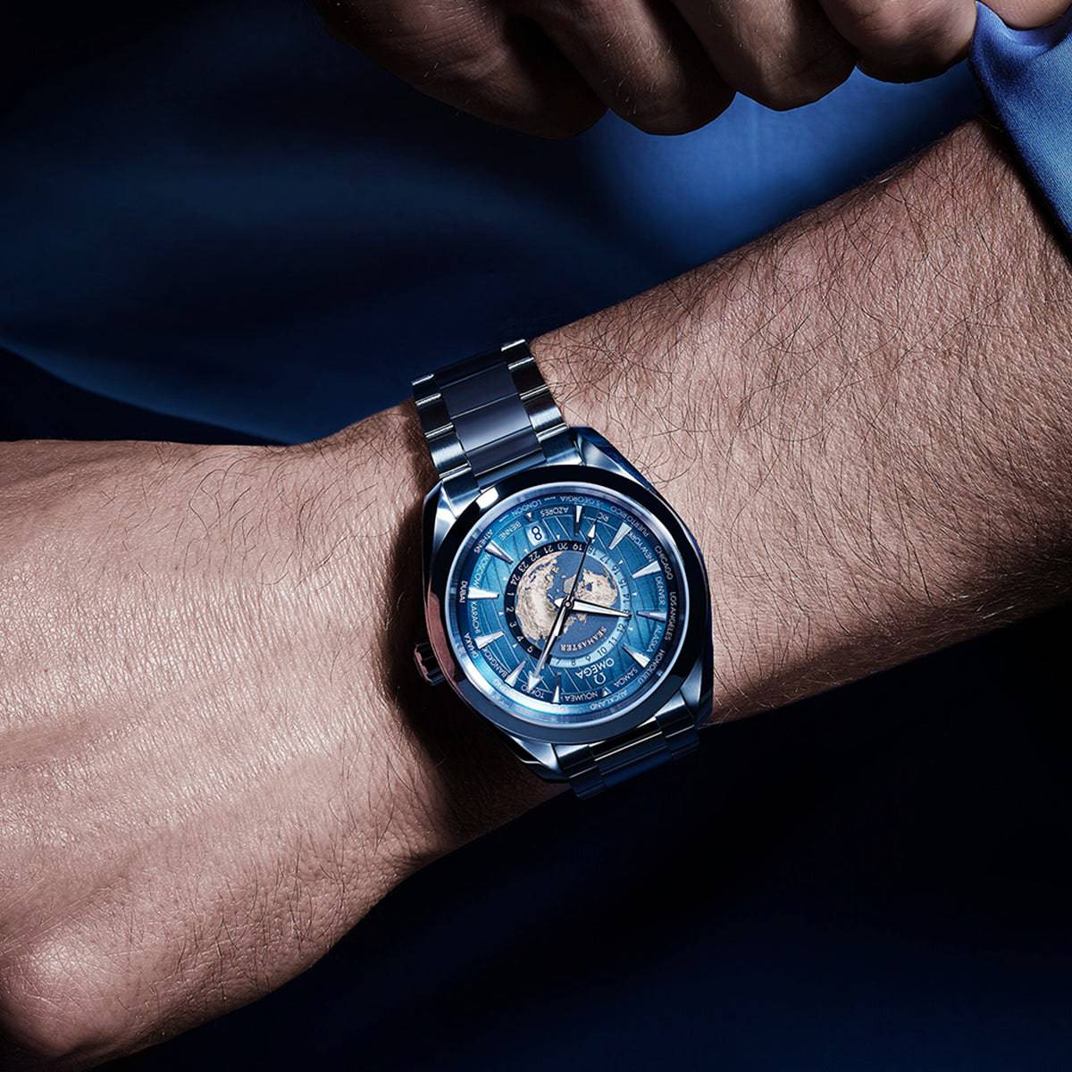 Seamaster Aqua Terra GMT Worldtimer 43mm Summer Blue Dial Men's Watch - Image 4