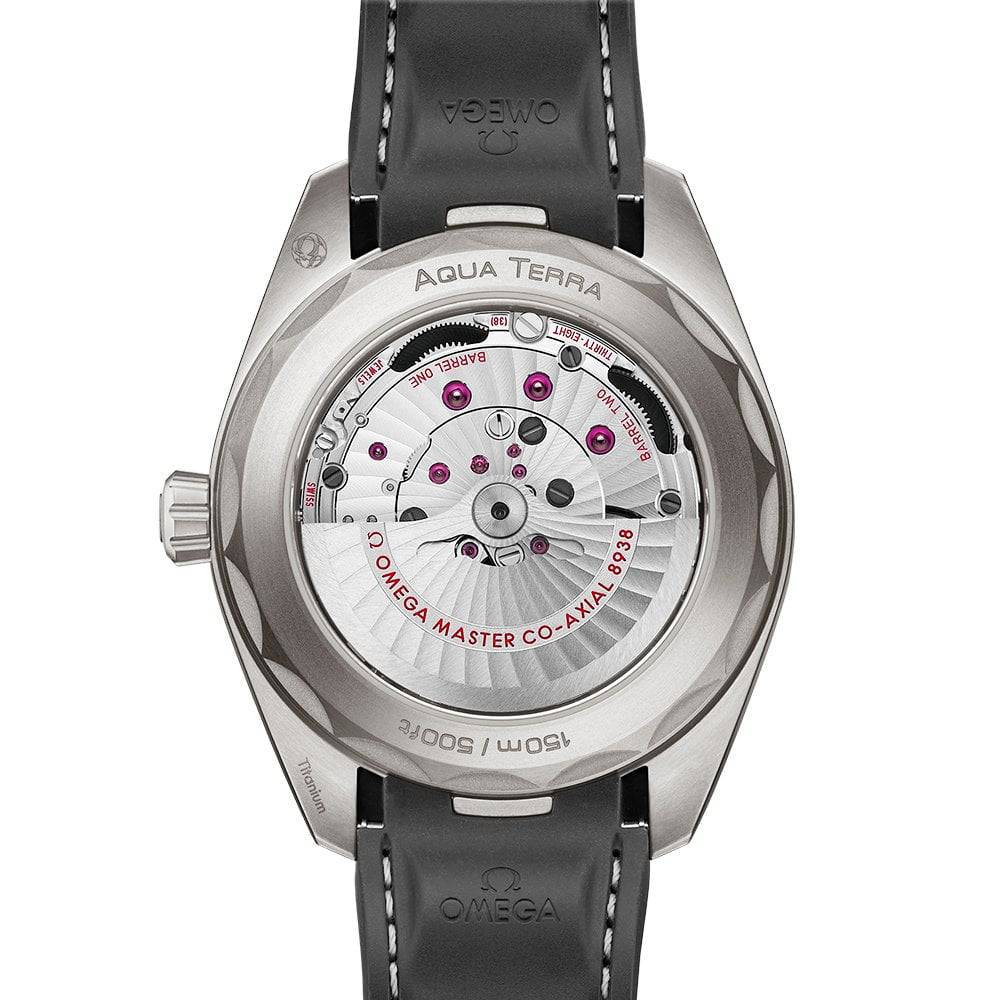 Seamaster Aqua Terra GMT Worldtimer 43mm Titanium Black Dial Strap Watch - Image 4