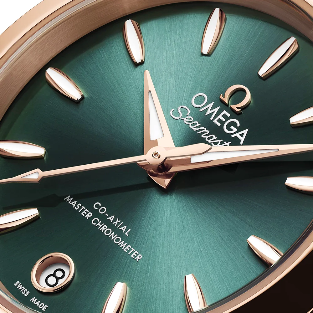 Seamaster Aqua Terra 30mm Two-Tone Green Sunray Dial Watch - Image 4