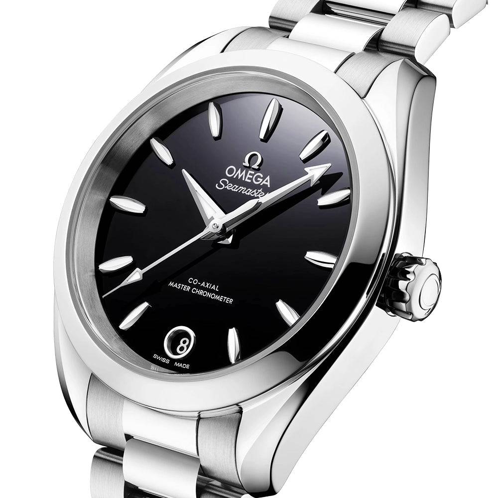 Seamaster Aqua Terra 34mm Black Lacquer Dial Bracelet Watch - Image 3