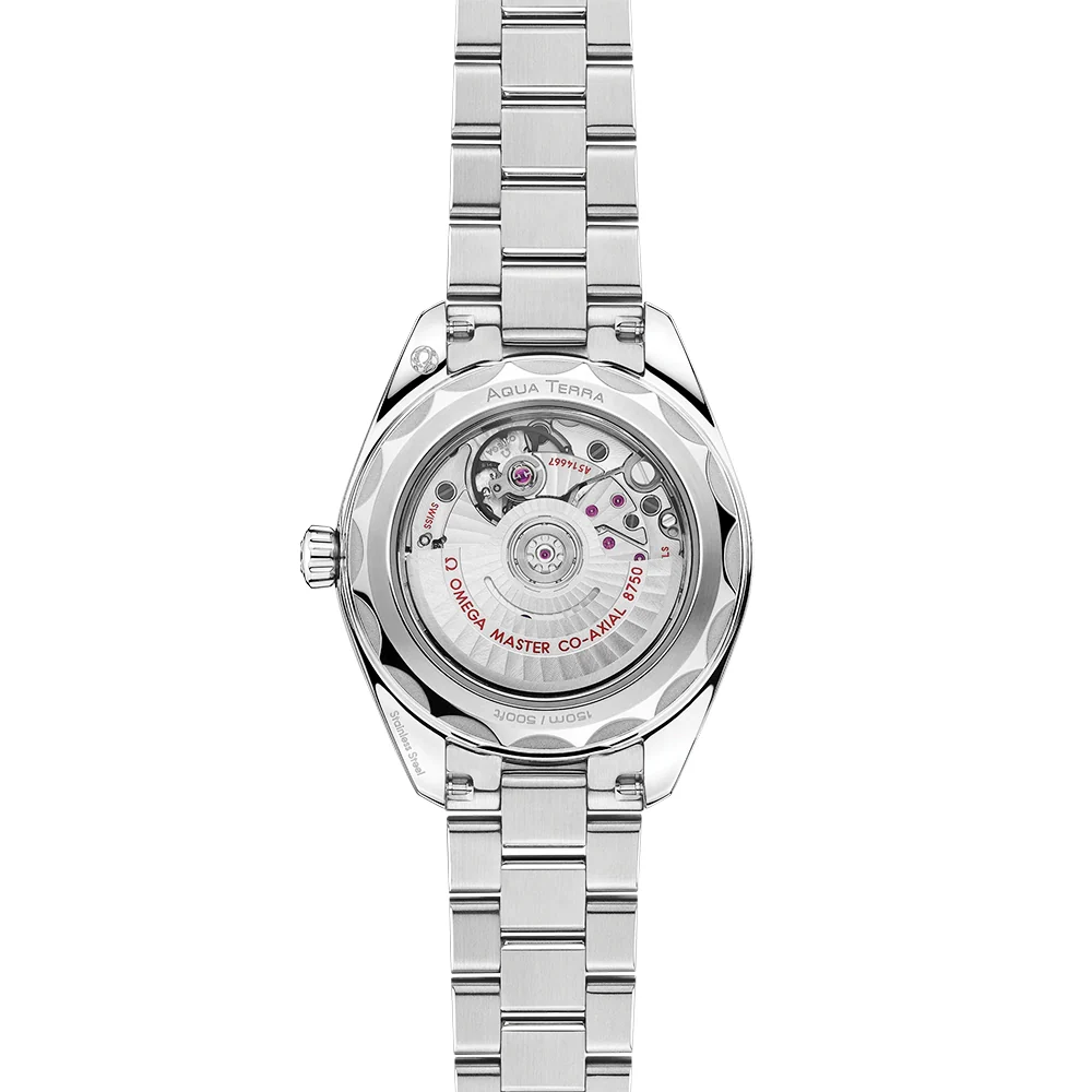 Seamaster Aqua Terra 30mm White Mother of Pearl Diamond Dial Watch - Image 6