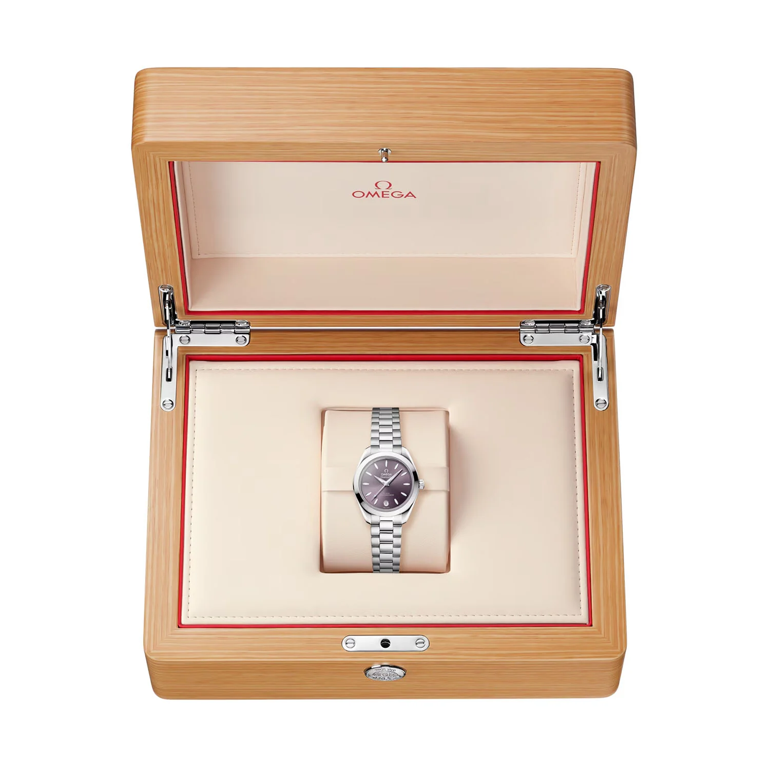 Seamaster Aqua Terra 30mm Purple Dial Automatic Ladies Watch - Image 2