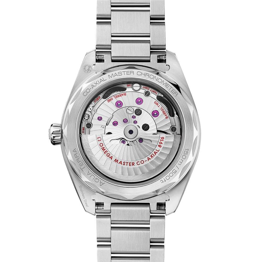 Seamaster Aqua Terra Small Seconds 41mm Silver/Blue Dial Bracelet Watch - Image 7