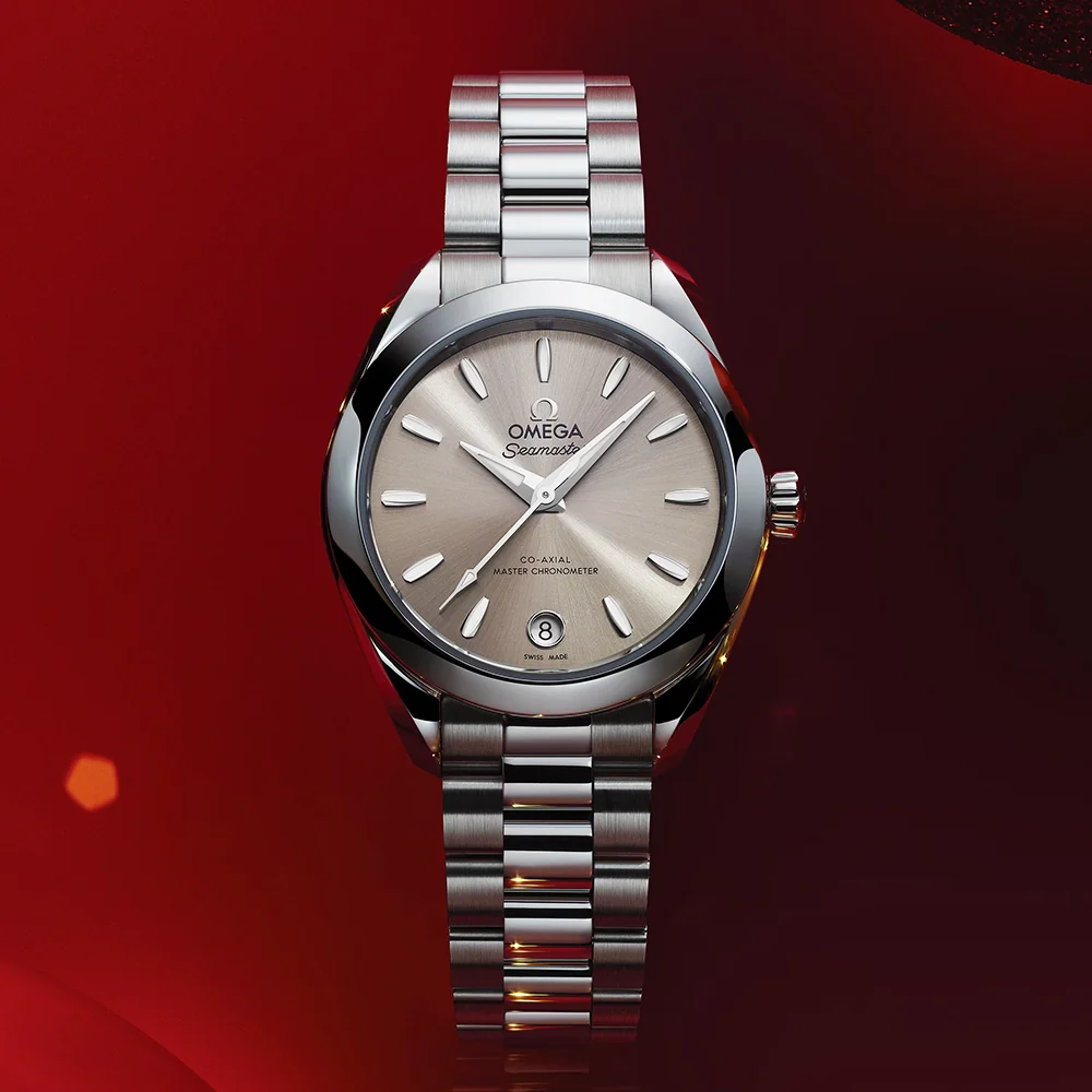 Seamaster Aqua Terra 30mm Sandstone Silver Dial Ladies Watch - Image 6