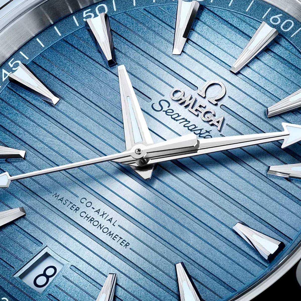 Seamaster Aqua Terra 41mm Summer Blue Dial Rubber Strap Watch - Image 2