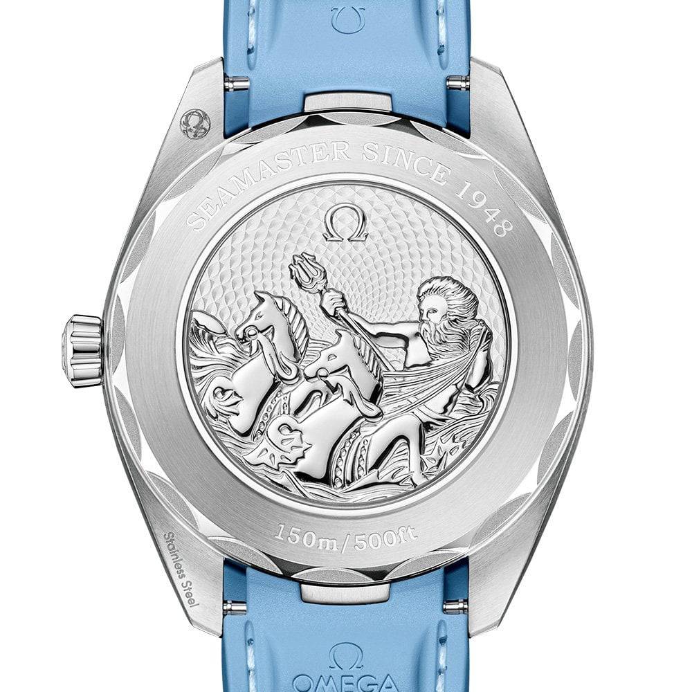 Seamaster Aqua Terra 41mm Summer Blue Dial Rubber Strap Watch - Image 3
