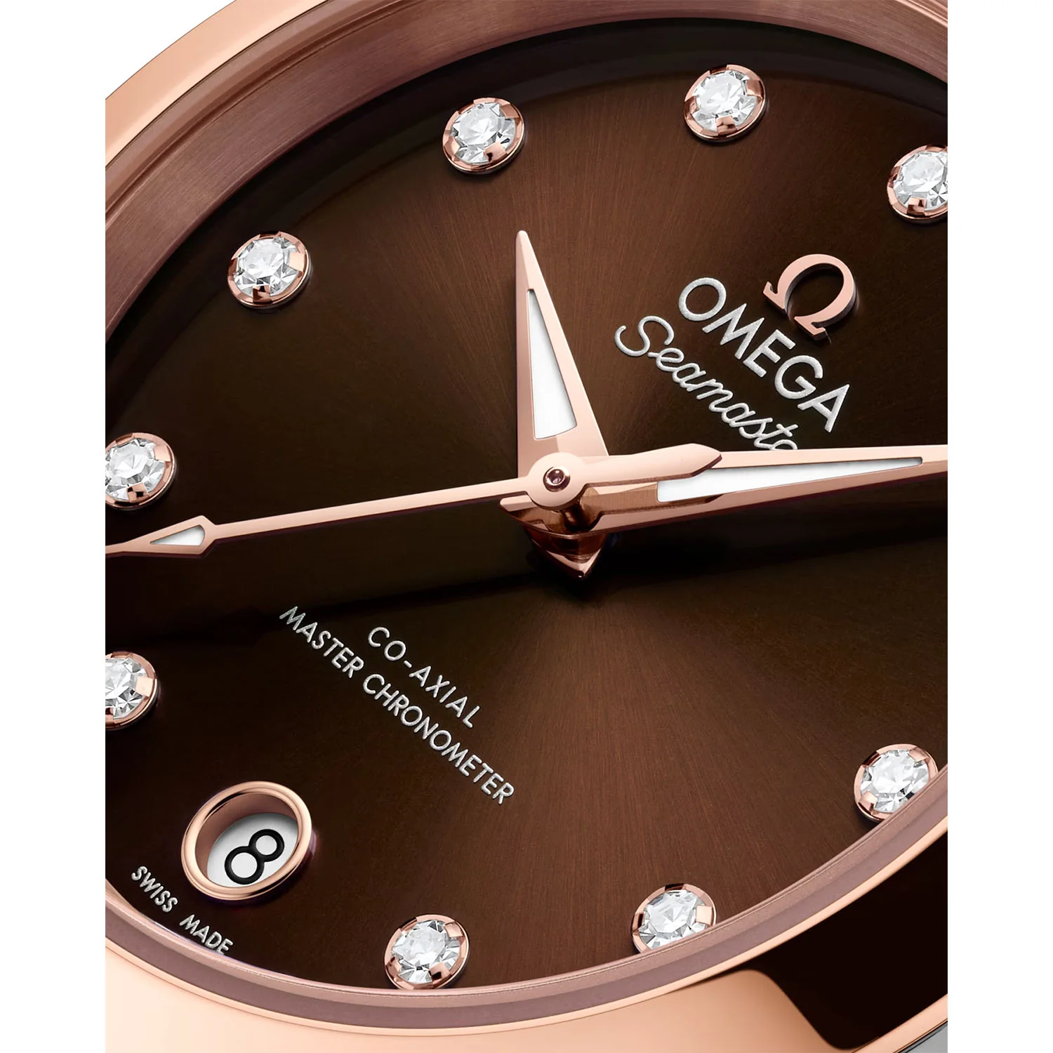 Seamaster Aqua Terra 30mm Two Tone Brown Diamond Dial Watch - Image 4