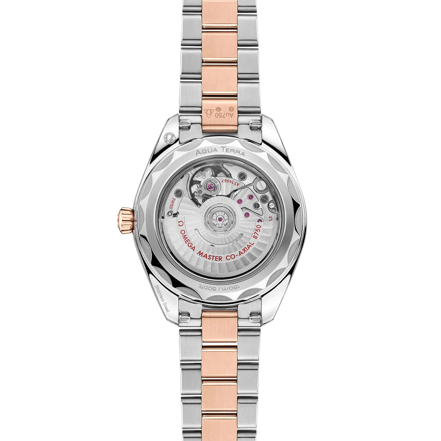 Seamaster Aqua Terra 30mm Two Tone Brown Diamond Dial Watch - Image 5