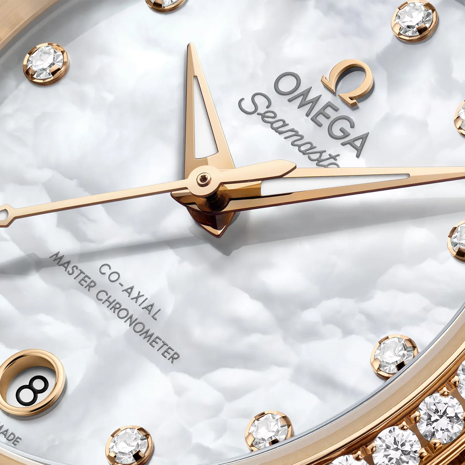 Seamaster Aqua Terra 30mm 18ct Yellow Gold Diamond Set Watch - Image 3