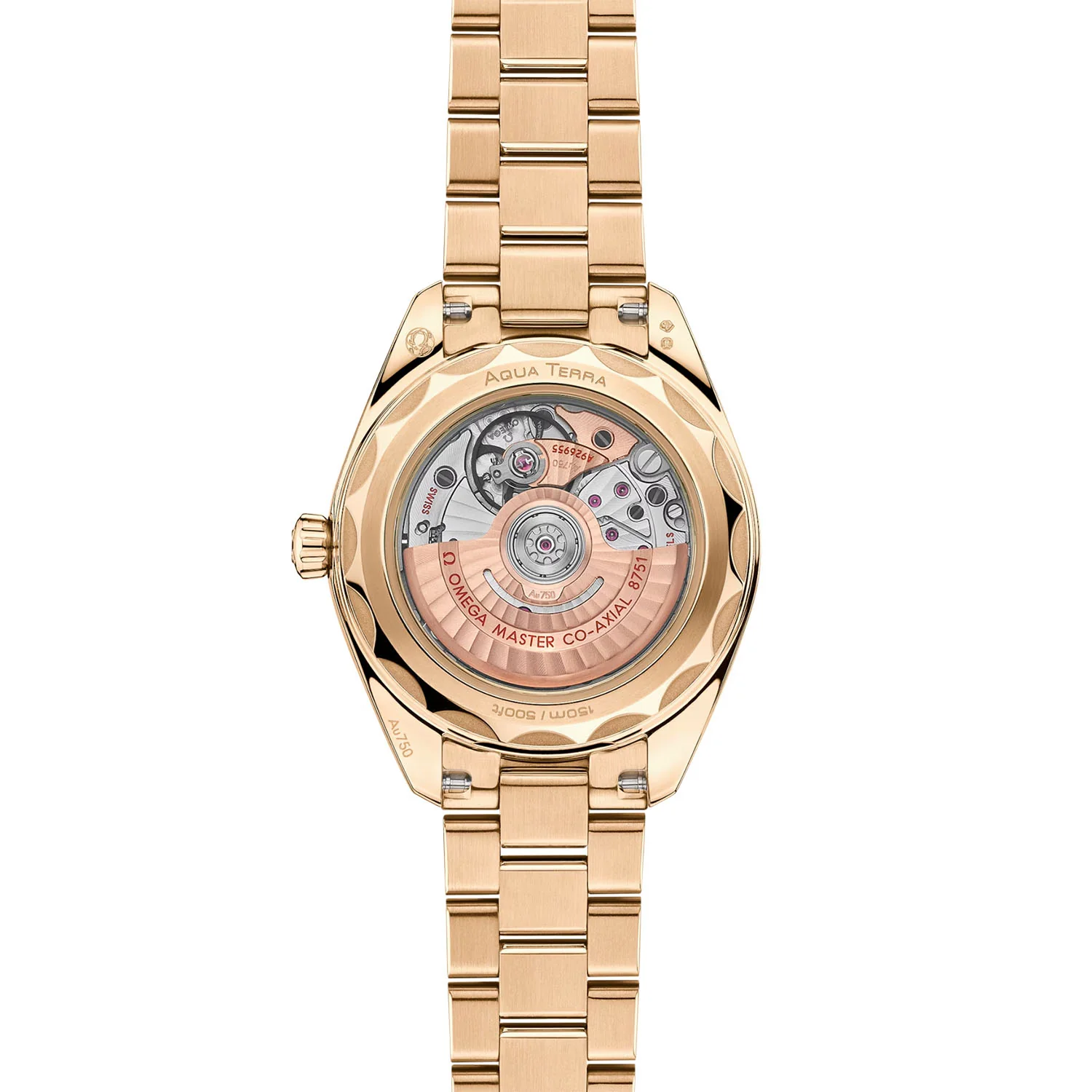 Seamaster Aqua Terra 30mm 18ct Yellow Gold Diamond Set Watch - Image 4