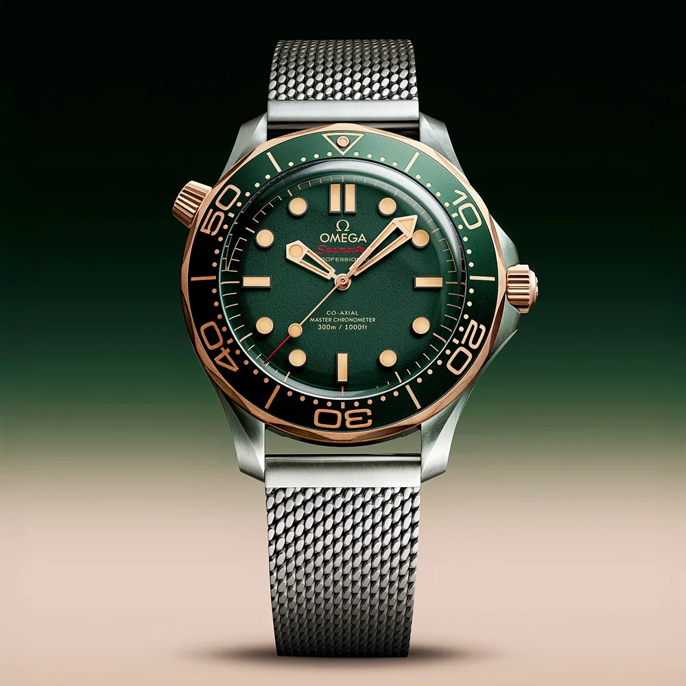 Seamaster Diver 300m 42mm 18ct Bronze Gold & Titanium Bracelet Watch - Image 4