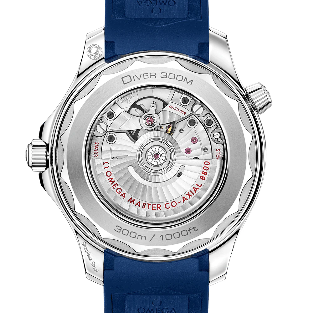 Seamaster Diver 300m 42mm Blue Dial Men's Rubber Strap Watch - Image 4