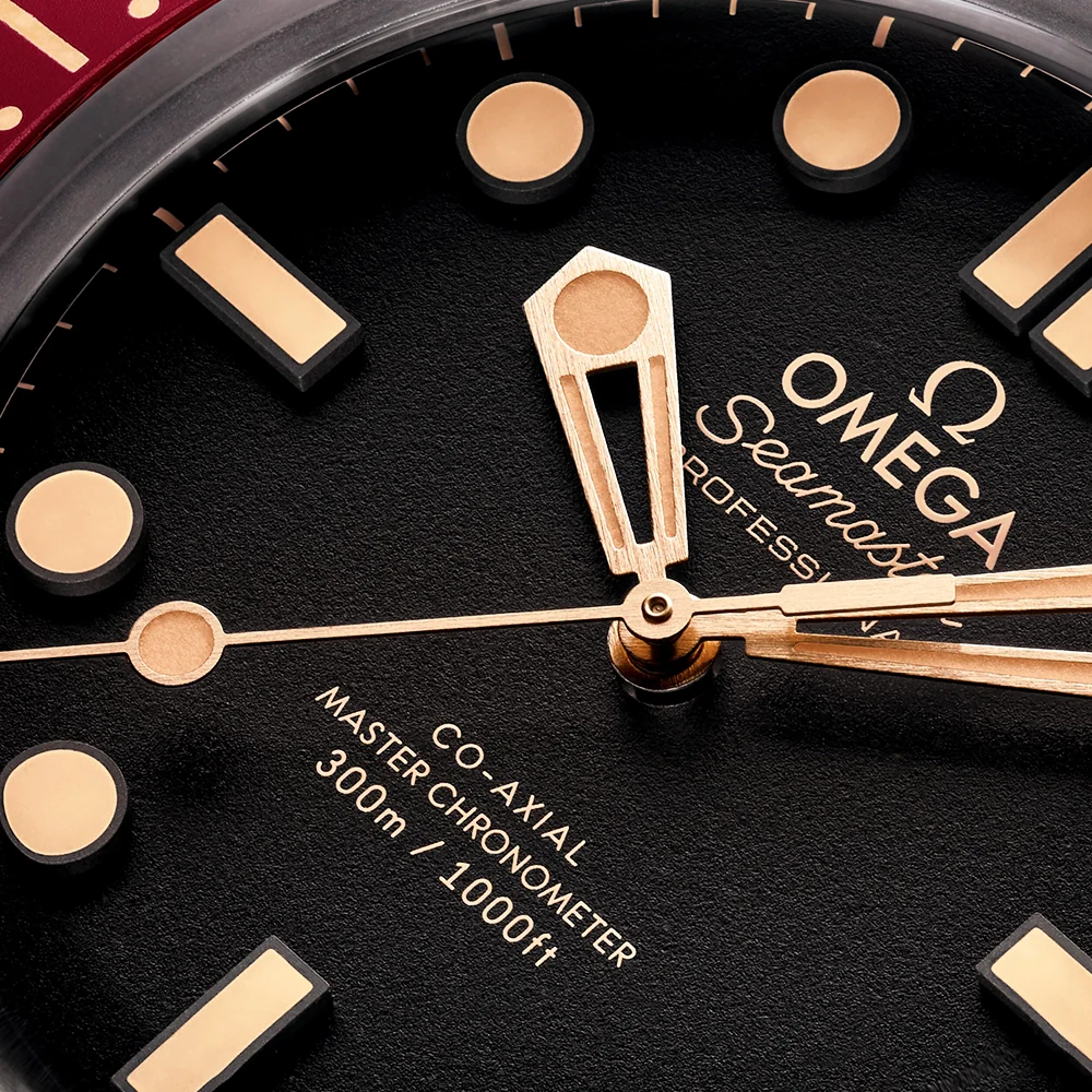 Seamaster Diver 300m Bronze Gold Burgundy Red Bracelet Watch - Image 5