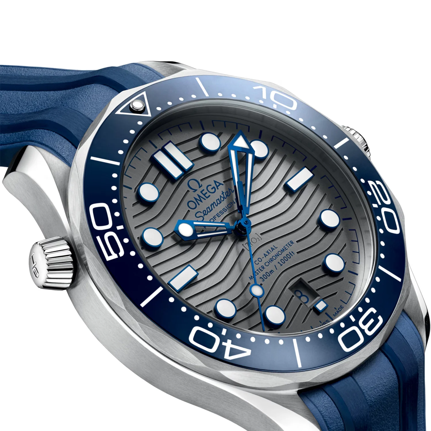 Seamaster Diver 300m 42mm Grey Dial & Rubber Strap Men's Watch - Image 4