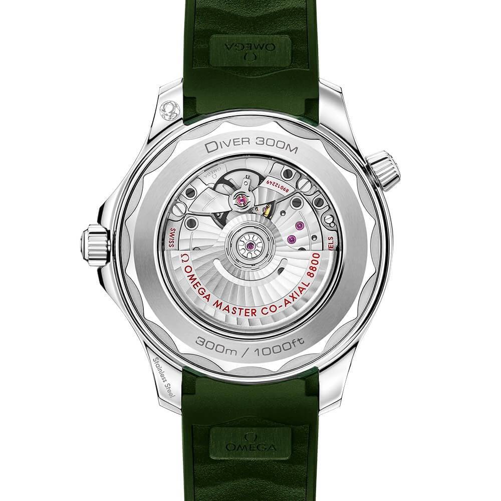 Seamaster Diver 300m 42mm Green Dial Men's Rubber Strap Watch - Image 5