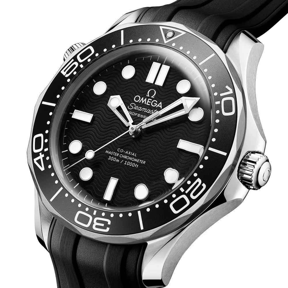 Seamaster Diver 300m 42mm Black Dial Mens Rubber Strap Watch - Image 5
