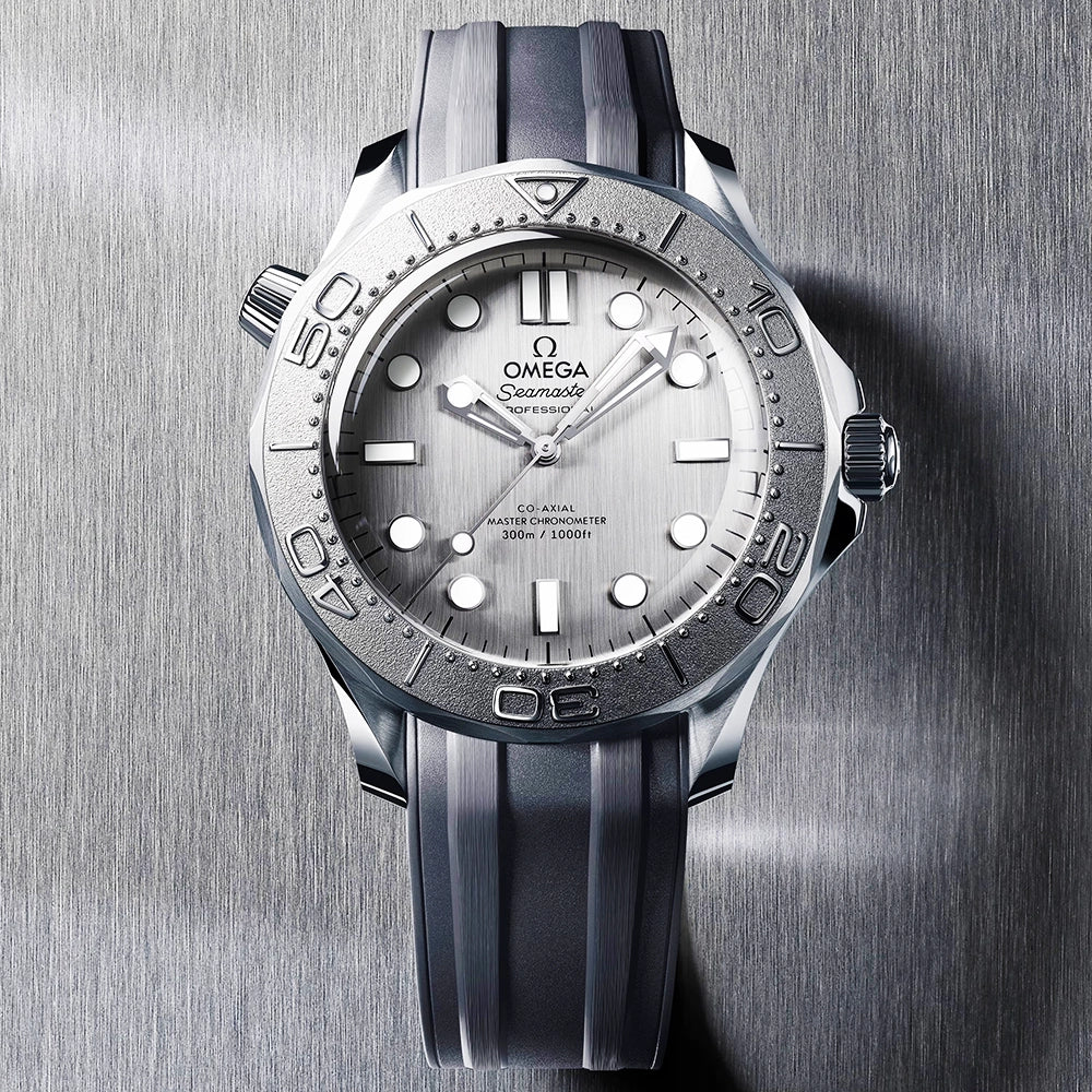 Seamaster Diver 300m 42mm Grey Dial Mens Rubber Strap Watch - Image 5