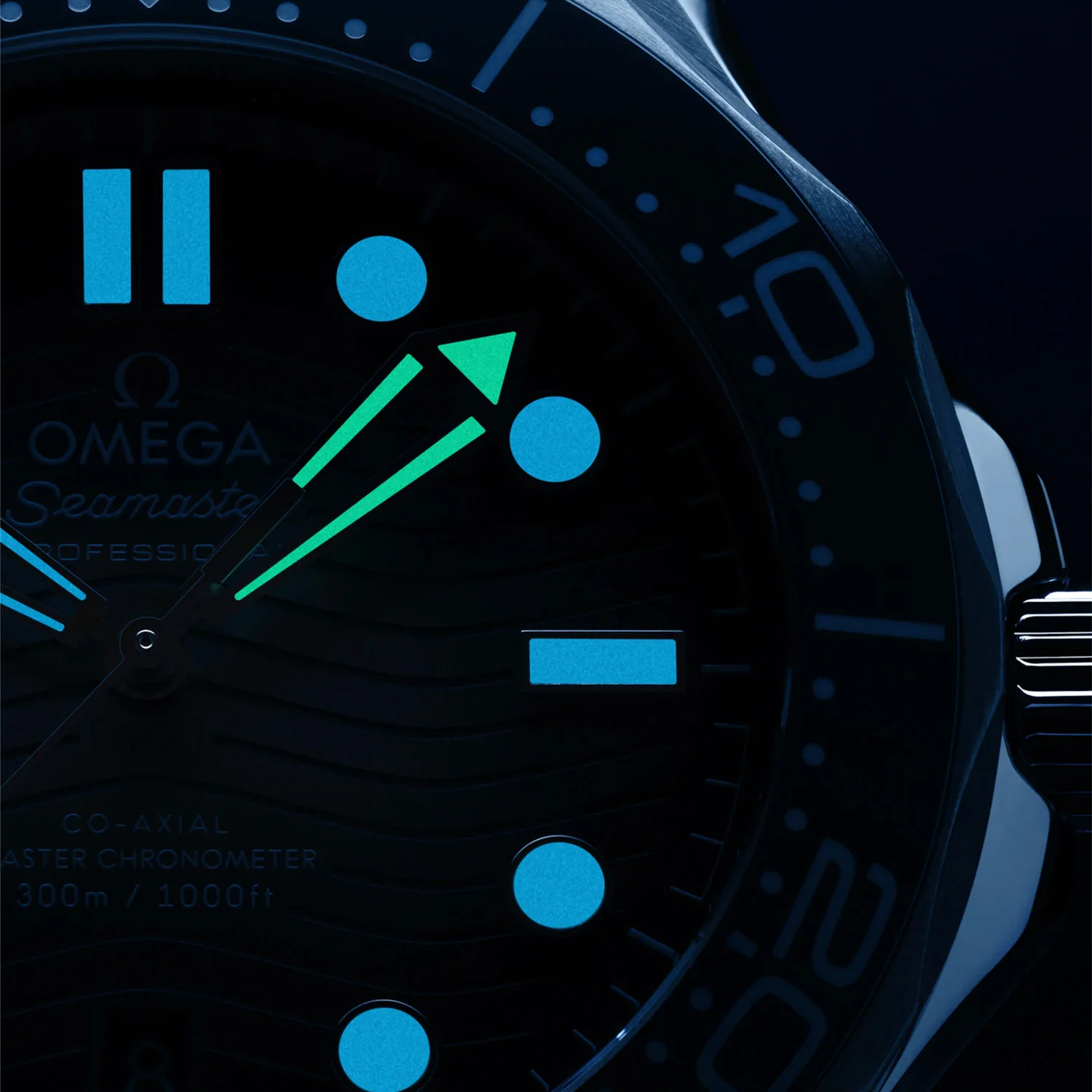 Seamaster Diver 300m 42mm Summer Blue Dial Rubber Strap Watch - Image 3