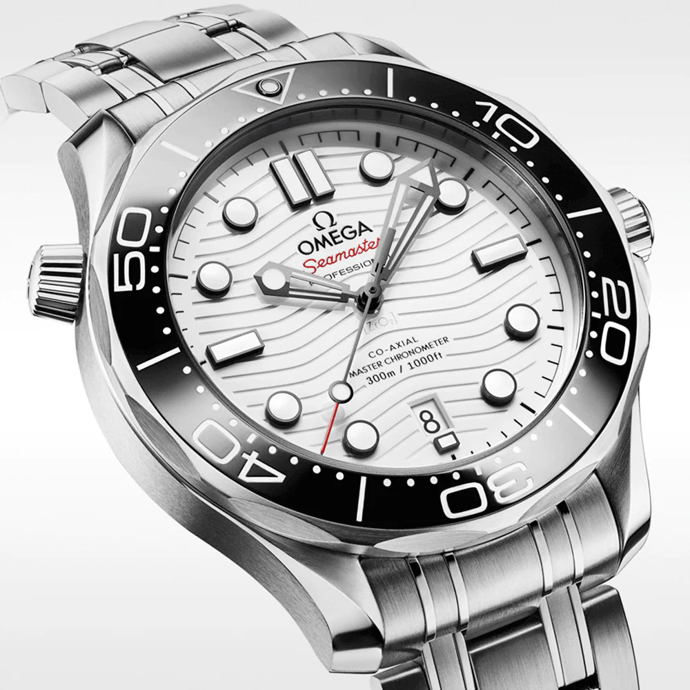 Seamaster Diver 300m 42mm White Dial Men's Bracelet Watch - Image 3