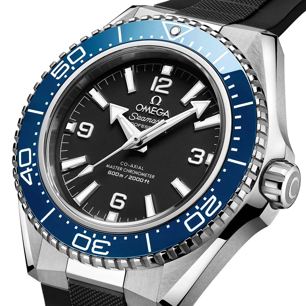 Seamaster Planet Ocean 600m 42mm Black Dial & Blue Bezel Strap Watch - Image 4