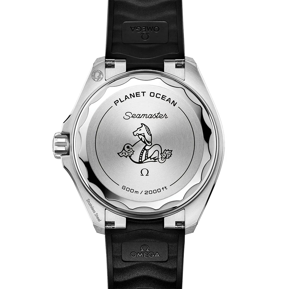 Seamaster Planet Ocean 600m 42mm Black Dial & Blue Bezel Strap Watch - Image 6