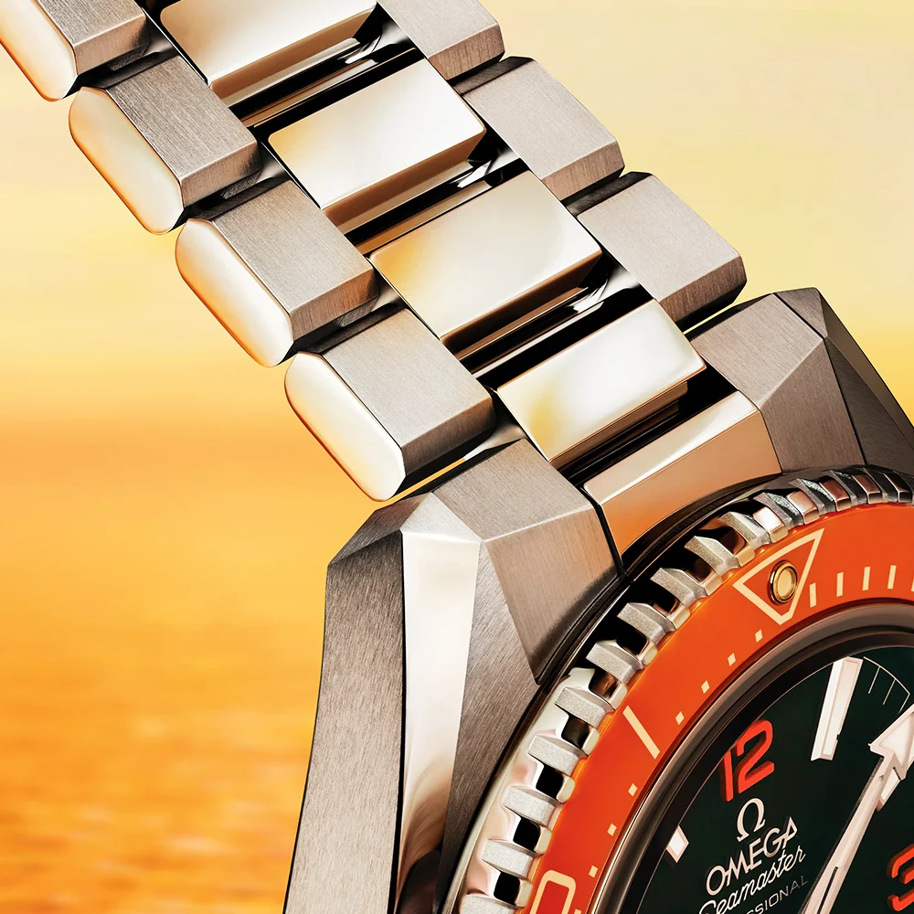 Seamaster Planet Ocean 600m 42mm Black Dial & Orange Bezel Bracelet Watch - Image 4